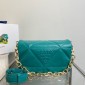 Borsa a spalla in nappa imbottita