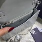 Borsa a spalla in pelle spazzolata