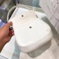 Borsa a spalla Prada Cleo in pelle spazzolata con pattina