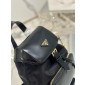 Prada Zaino medium in Re-Nylon e pelle spazzolata