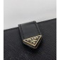 Prada Small Saffiano and smooth leather wallet