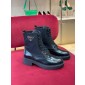 Stivaletti in pelle spazzolata e Re-Nylon