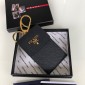 Prada Saffiano leather keychain/card holder 