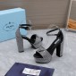 Prada Satin platform sandals with crystals,  Size 35-41