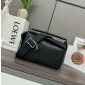Loewe Small Puzzle in Smooth Calfskin-Black