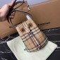 Small TB Bucket Bag-beige/briar brown