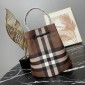 Burberry Small TB Bucket Bag-Dark birch brown