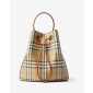 Small TB Bucket Bag-beige/briar brown