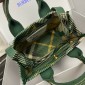 Burberry Mini Check Knitted Tote- Ivy
