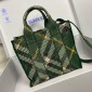 Burberry Mini Check Knitted Tote- Ivy
