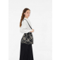 Burberry Medium Check Bucket Bag- Black/Calico