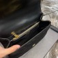 YSL Yves Saint Laurent College Medium Chain Bag in Quilted Suede