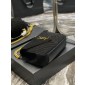 YSL Yves Saint Laurent College Medium Chain Bag in Quilted Suede