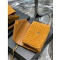 YSL Yves Saint Laurent College Medium Chain Bag in Quilted Suede