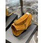YSL Yves Saint Laurent College Medium Chain Bag in Quilted Suede