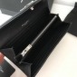 YSL long Caviar Wallet-black/gold