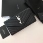 YSL long Caviar Wallet-black/gold