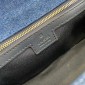Gucci GG Marmont Small Shoulder Bag- Blue GG denim