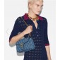 Gucci GG Marmont Small Shoulder Bag- Blue GG denim