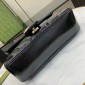 Gucci GG marmont Small Shoulder Bag- Black patent leather 