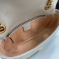 Gucci GG marmont Small Shoulder Bag- Light Grey leather 