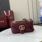 Gucci GG marmont Mini Shoulder Bag -Rosso Ancora Red