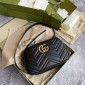 Borsa a spalla GG Marmont matelassé misura piccola