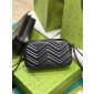 Borsa a spalla GG Marmont matelassé misura piccola