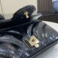 Gucci GG marmont Super Mini bag -Black patent leather 