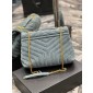 YSL Yves Saint Laurent Medium Chain Bag in Suede