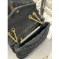 YSL Yves Saint Laurent Medium Bag in Sherling and Suede 