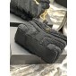 YSL Yves Saint Laurent Medium Bag in Sherling and Suede 