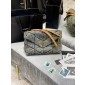 YSL Yves Saint Laurent Puffer Medium Bag in Denium 