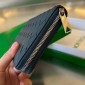  Bottega Veneta Intrecciato Zip Around Wallet