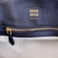 Miu miu Aventure nappa leather top-handle bag-black