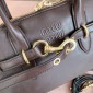 Miu miu Aventure nappa leather top-handle bag-Briarwood