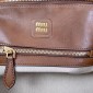 Miu miu Aventure nappa leather top-handle bag-Oak