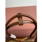 Miu Miu Beau naplak patent leather bag-Brown