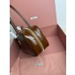 Miu Miu Beau naplak patent leather bag-Brown