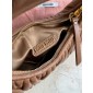 Miu Miu Wander matelassé nappa leather hobo bag-Caramel