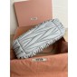 Miu Miu Wander matelassé nappa leather hobo bag-pearl grey