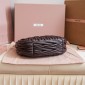 Miu Miu Wander matelassé nappa leather hobo bag-Briarwood