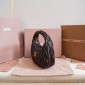 Miu Miu Wander matelassé nappa leather hobo bag-Briarwood