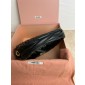 Miu Miu Wander matelassé nappa leather hobo bag-Black