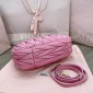 Miu Miu Wander matelassé nappa leather hobo bag-Begonia Pink