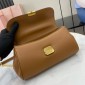 Miu Miu Leather shoulder bag-Cognac
