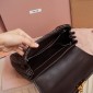 Matelassé nappa leather shoulder bag-Briarwood