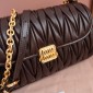 Matelassé nappa leather shoulder bag-Briarwood