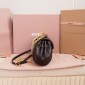 Matelassé nappa leather shoulder bag-Briarwood