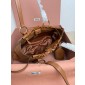 Miu Miu Small Joie nappa leather bag-Oak